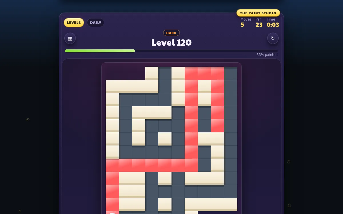 PaintGlyph paint maze screen